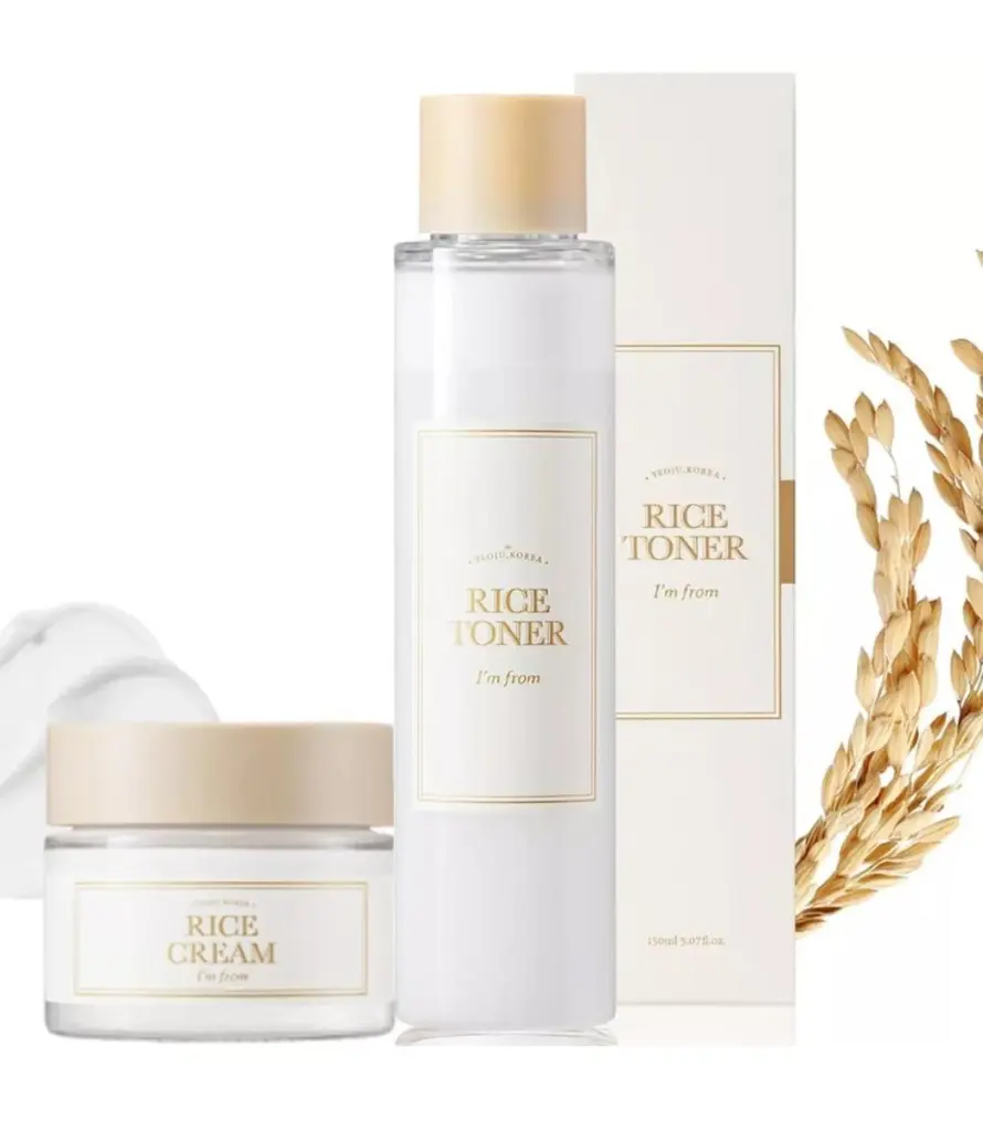 I'm from Rice Toner 150ml +Rice Cream, Glowing Look, Nourishes Deeply, Hydrating