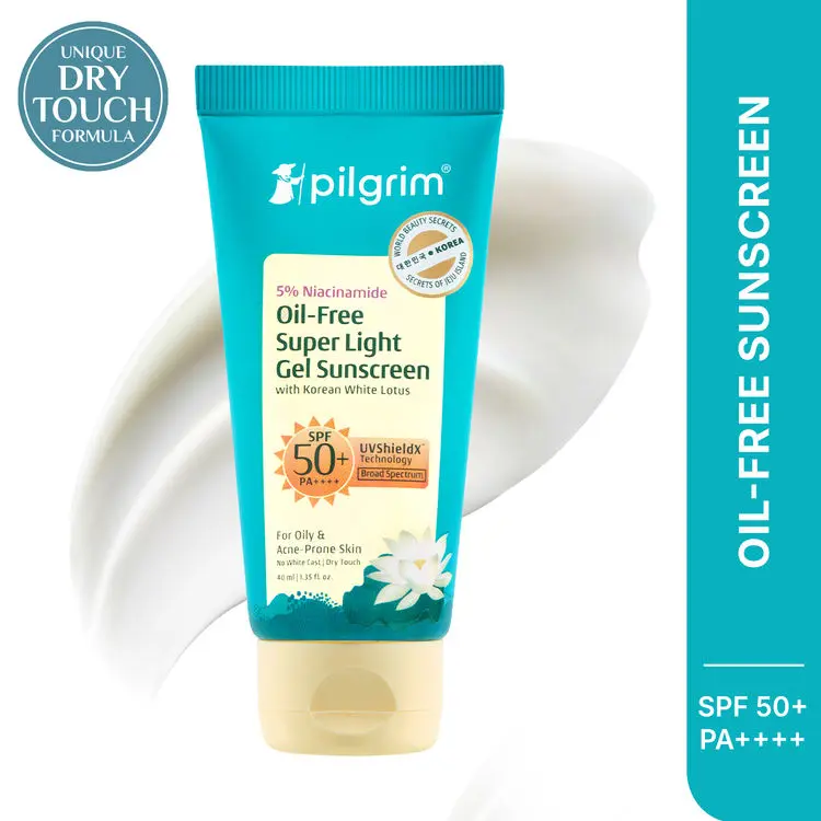 5% Niacinamide Oil-Free Super Light Gel Sunscreen SPF 50+ PA++++ With Korean White Lotus
