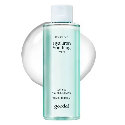 GOODAL Heartleaf Hyaluron Soothing Toner - Trouble Care, Korean Skin Care, Soothing, Moisturizing, Hydrating, Calming Skin, Instant Cooling, Hyaluronic Acid,Ceramide (11.83 fl.oz.)