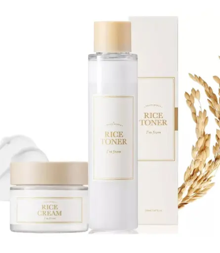 I'm from Rice Toner 150ml +Rice Cream, Glowing Look, Nourishes Deeply, Hydrating