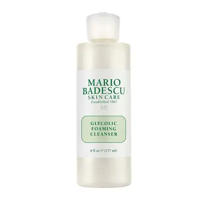 MARIO BADESCU SKIN CARE Glycolic Foaming Facial Cleanser, Deep Cleansing And Hydrating Face Wash For All SKIN Types With A.H.A. Foaming Exfoliant And Glycerin, 177Ml