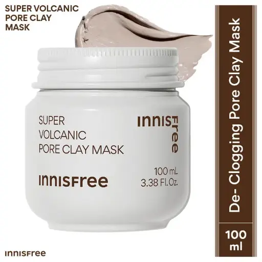 Super Volcanic Pore Clay Mask 2X For Clogged Pores, Oil Control, Excess Sebum & Blackhead (100ml)