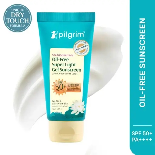5% Niacinamide Oil-Free Super Light Gel Sunscreen SPF 50+ PA++++ With Korean White Lotus