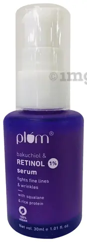 Plum Bakuchiol & Retinol 1% Mandarin & Vitamin C 15% Face Serum | Fragrance-Free | Glow Boost Face Care Product